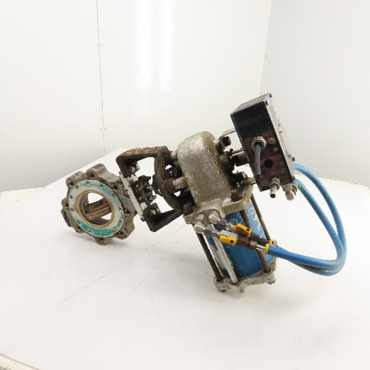Jamesbury 4-815L-11-3600TT 6" Butterfly Valve & Pneumatic Actuator W/ Positioner