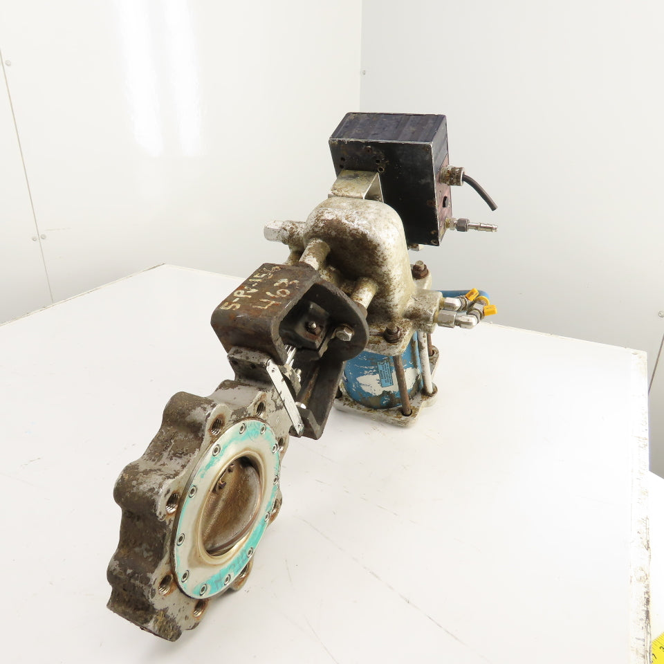 Jamesbury 4-815L-11-3600TT 6" Butterfly Valve & Pneumatic Actuator W/ Positioner