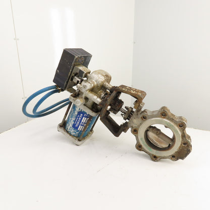 Jamesbury 4-815L-11-3600TT 6" Butterfly Valve & Pneumatic Actuator W/ Positioner