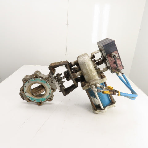 Jamesbury 4-815L-11-3600TT 6" Butterfly Valve & Pneumatic Actuator W/ Positioner
