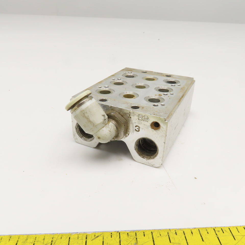 Rexroth 1 825 503 894 3 Valve Aluminum Block Manifold
