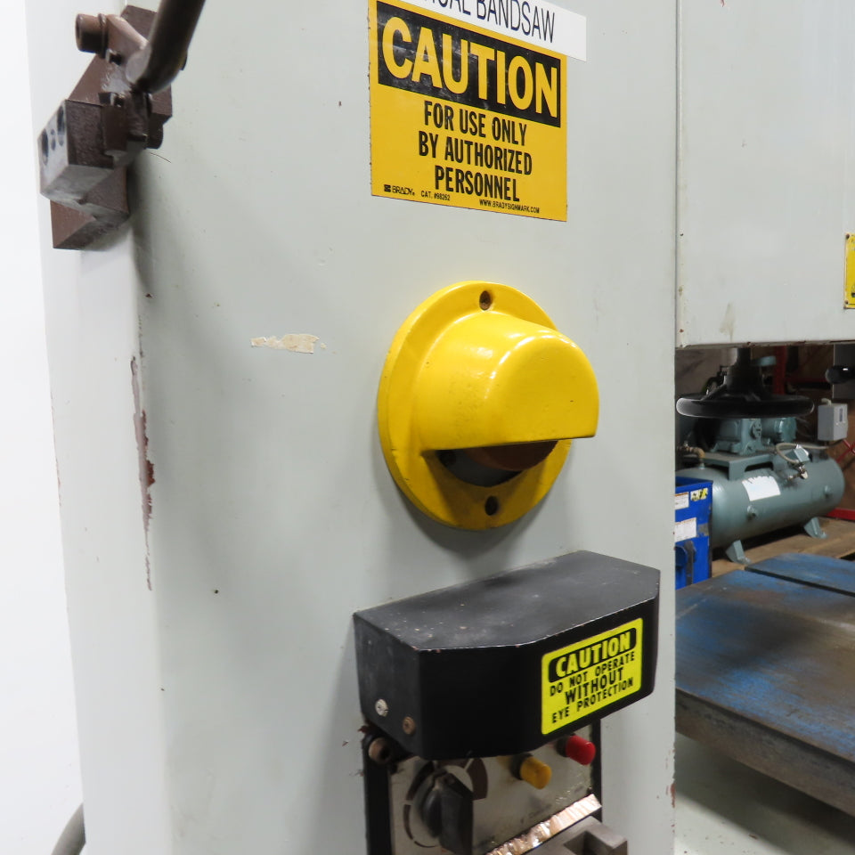Acra KV-50 20" Throat Vertical Bandsaw 3Ph 220V 11-1/2" Cutting Height