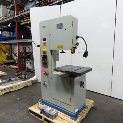 Acra KV-50 20" Throat Vertical Bandsaw 3Ph 220V 11-1/2" Cutting Height