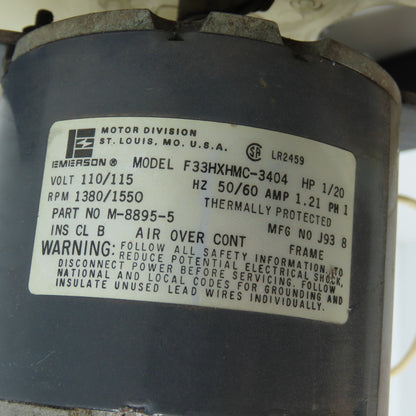 Tec Air P20-38 10" 5-Blade Electric Cooling Fan 1/20HP 115V 1PH 1550RPM