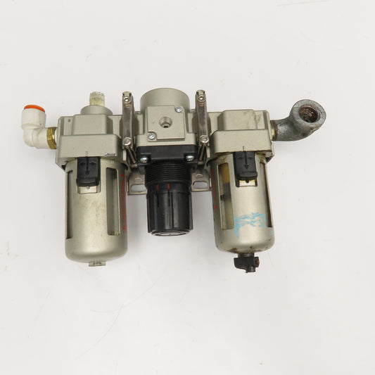 SMC AF30-N03-Z 3/8" NPT Compressed Air Filter Regulator Lubricator FRL 125PSI
