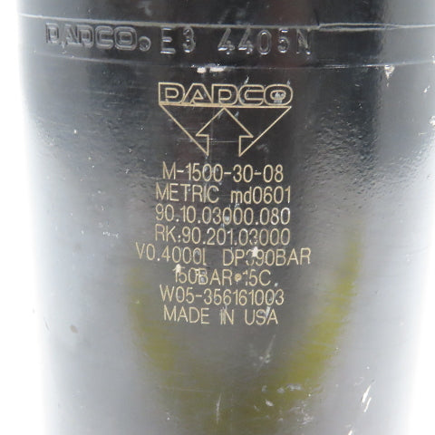 Dadco M-1500-30-08 Metric Nitrogen Gas Spring 95mm x 200mm Tall