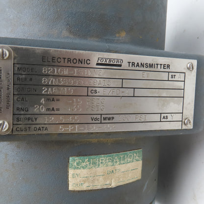 Foxboro 821GM-IS1NM2 12.5-65VDC Electronic Transmitter D0135ND Assembly