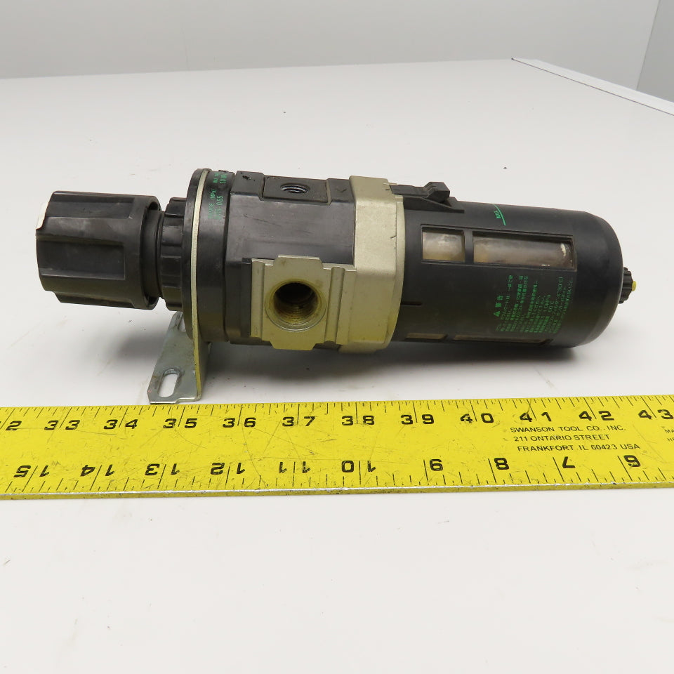 CKD W4000-15-F1T 1/2" NPT Compressed Air Filter Regulator 1.0MPa