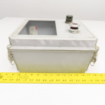 Hoffman A12106CHQRFG 12" x 10" x 6" Plastic Electrical Enclosure W/ Backplate