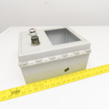 Hoffman A12106CHQRFG 12" x 10" x 6" Plastic Electrical Enclosure W/ Backplate
