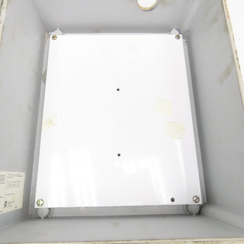 Hoffman A12106CHQRFG 12" x 10" x 6" Plastic Electrical Enclosure W/ Backplate