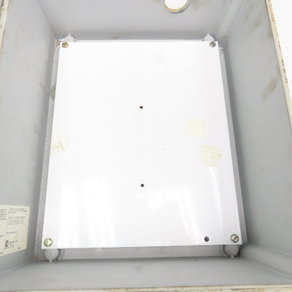 Hoffman A12106CHQRFG 12" x 10" x 6" Plastic Electrical Enclosure W/ Backplate