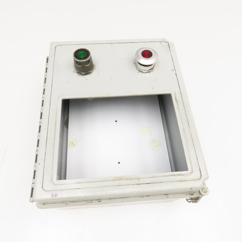 Hoffman A12106CHQRFG 12" x 10" x 6" Plastic Electrical Enclosure W/ Backplate
