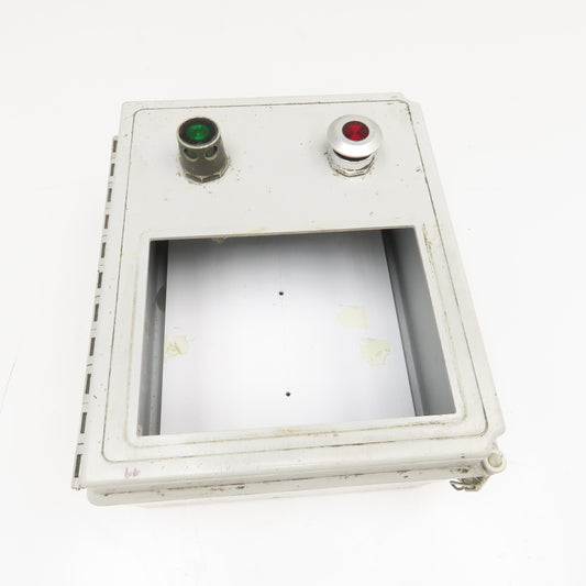 Hoffman A12106CHQRFG 12" x 10" x 6" Plastic Electrical Enclosure W/ Backplate