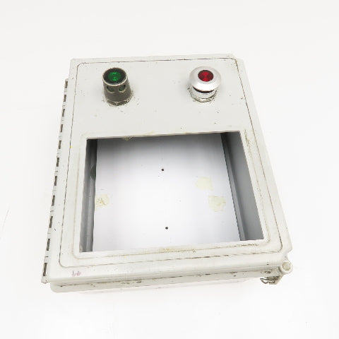 Hoffman A12106CHQRFG 12" x 10" x 6" Plastic Electrical Enclosure W/ Backplate