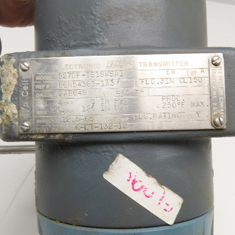 Foxboro 827DF-IS1SMSA1 3" Flange Stainless Steel Pressure Transmitter 12.5-65VDC