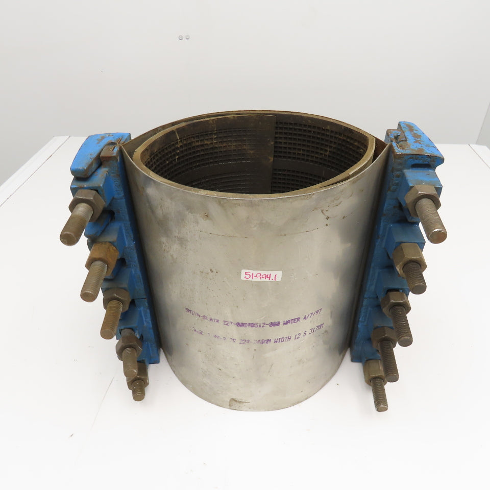 Smith Blair No. 227 8" x 12.5" W Water Line Double Band Repair Coupling