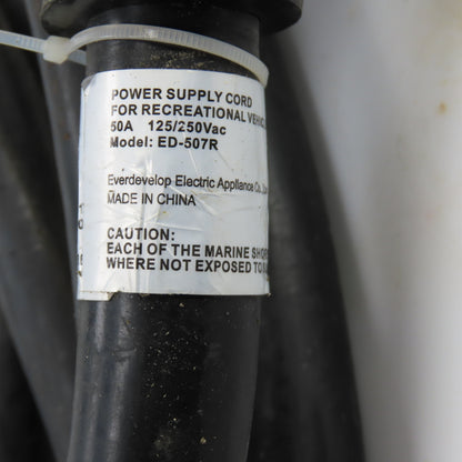 Epicord ED-507R 50 Amp 125V Power Supply Cordset Recreational Vehicle 35' Long