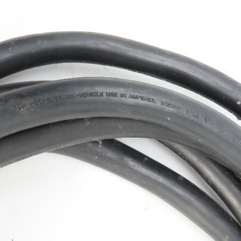 50 Amp 125/250V 3 Cond x 6AWG Power Supply Cordset For RV & Camper 20' Long
