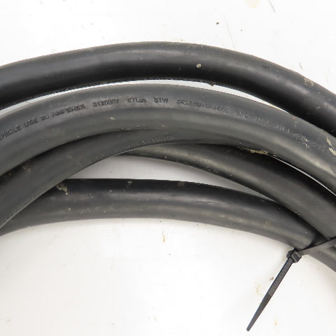 50 Amp 125/250V 3 Cond x 6AWG Power Supply Cordset For RV & Camper 20' Long