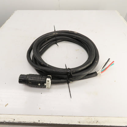 50 Amp 125/250V 3 Cond x 6AWG Power Supply Cordset For RV & Camper 20' Long