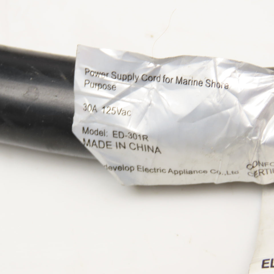 Epicord ED-301R 30A 3 Wire RV Recreational Vehicle Extension Cable 40'