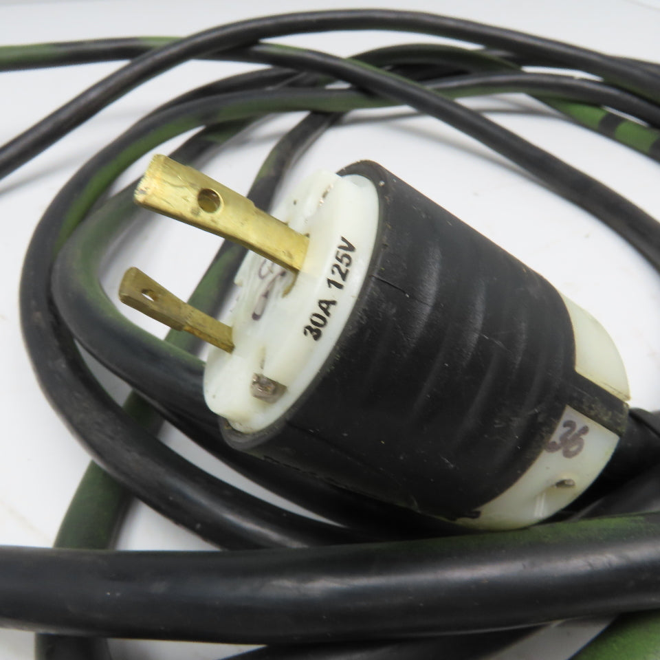 30A 3 Wire RV Recreational Vehicle Extension Cable Pigtail 27'