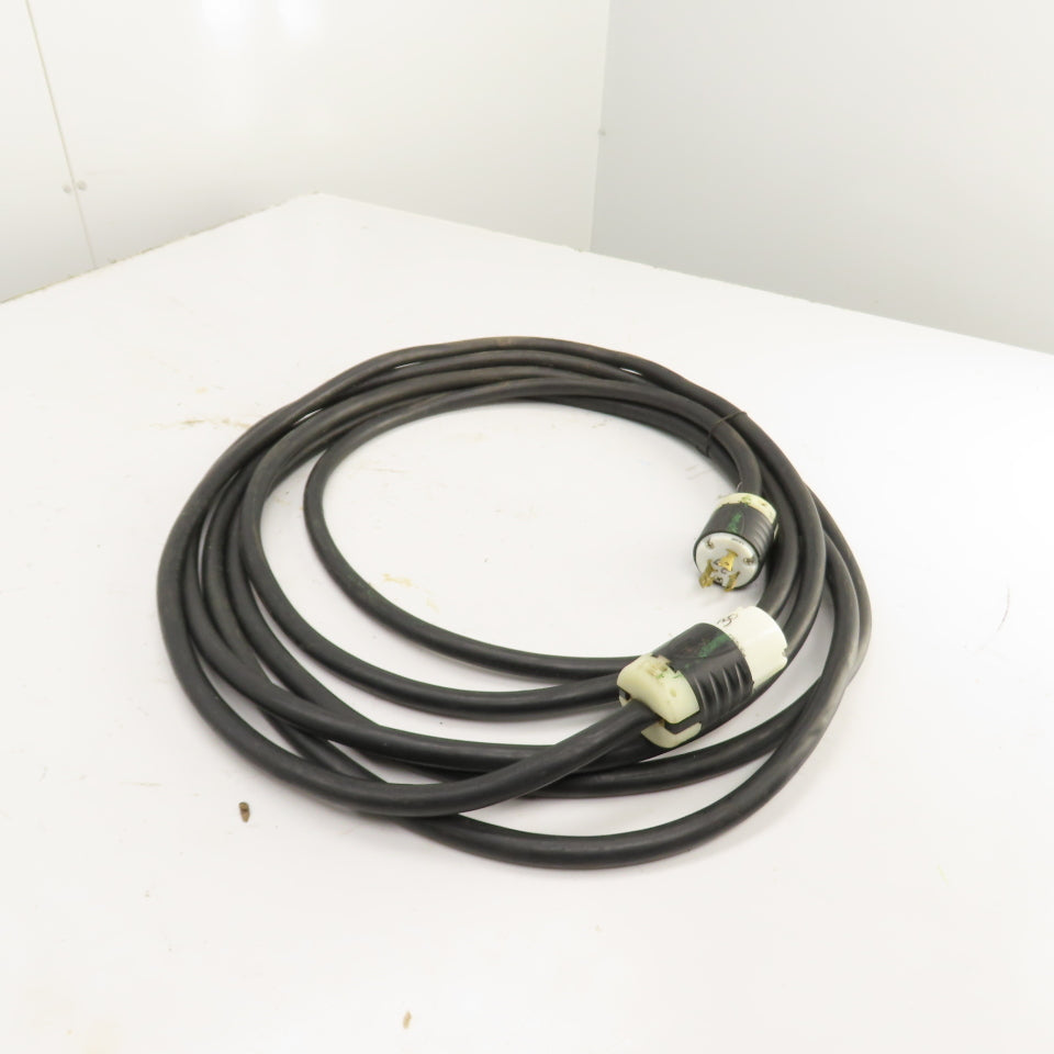 30 Amp 125V Power Supply Extension Cordset For RV & Camper 25' Long 3 Wire 10AWG