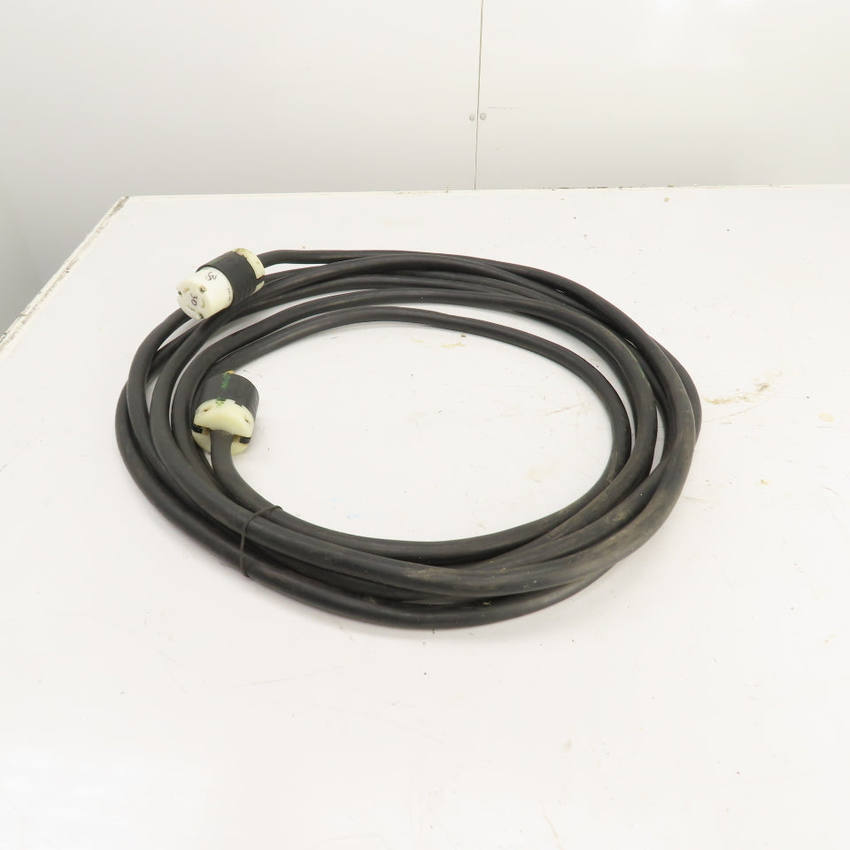 30 Amp 125V Power Supply Extension Cordset For RV & Camper 25' Long 3 Wire 10AWG
