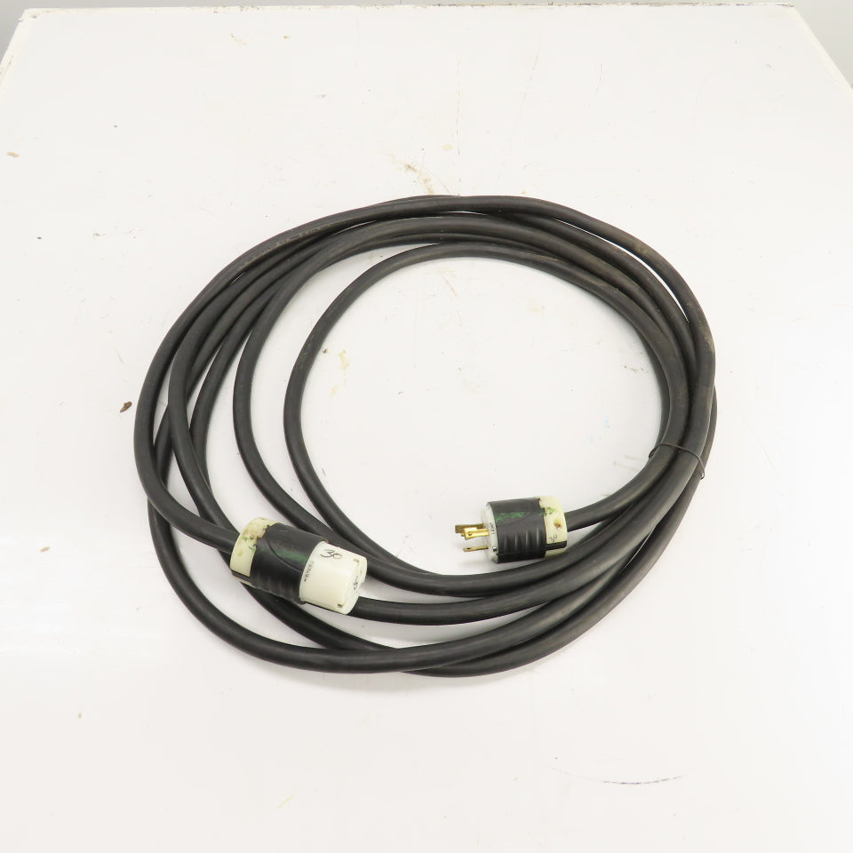 30 Amp 125V Power Supply Extension Cordset For RV & Camper 25' Long 3 Wire 10AWG