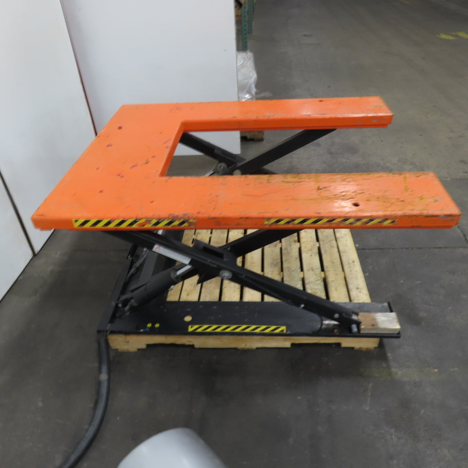 Noble lift HTF-U 1.1 Ton U-Shape Low Profile Electric Lift Table 115V 1Ph