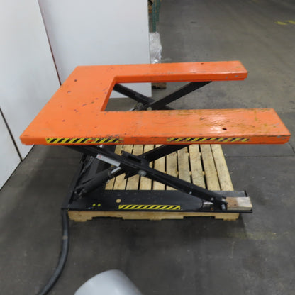 Noble lift HTF-U 1.1 Ton U-Shape Low Profile Electric Lift Table 115V 1Ph