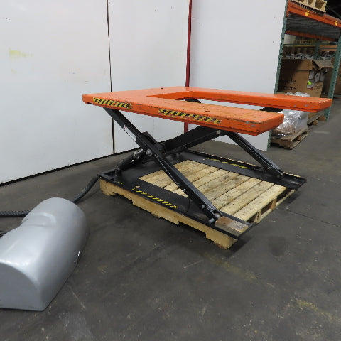 Noble lift HTF-U 1.1 Ton U-Shape Low Profile Electric Lift Table 115V 1Ph