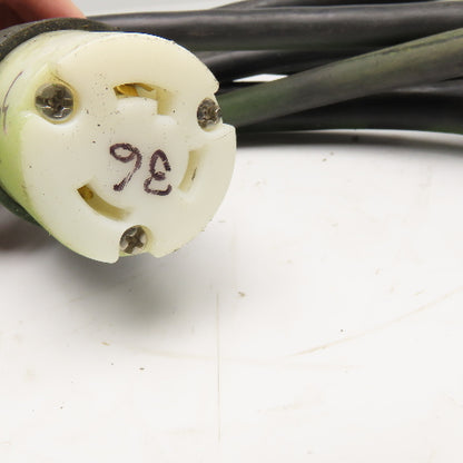 30A 3 Wire RV Recreational Vehicle Extension Cable 36'