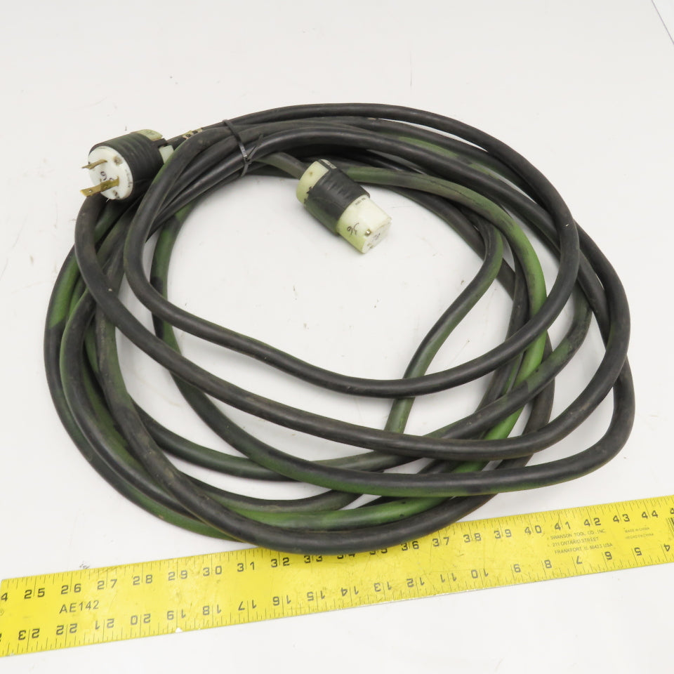 30A 3 Wire RV Recreational Vehicle Extension Cable 36'