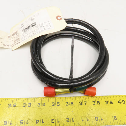 Hypertherm 024061 1/4" Black W/ Green #4 Hose Assembly 5'