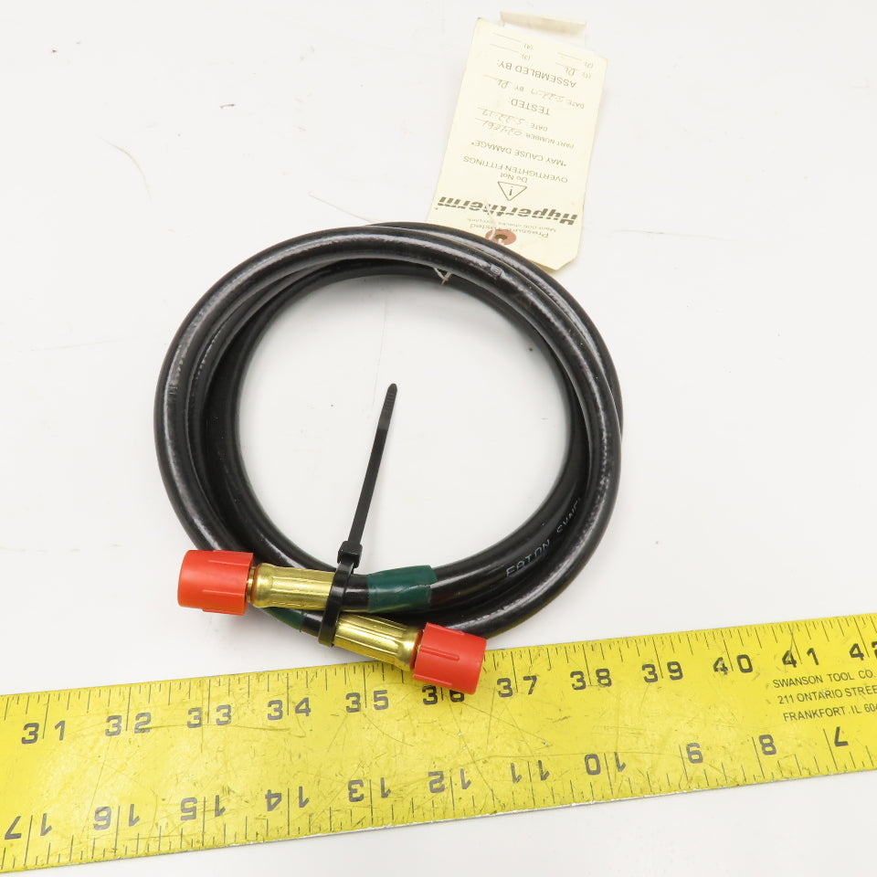 Hypertherm 024061 1/4" Black W/ Green #4 Hose Assembly 5'