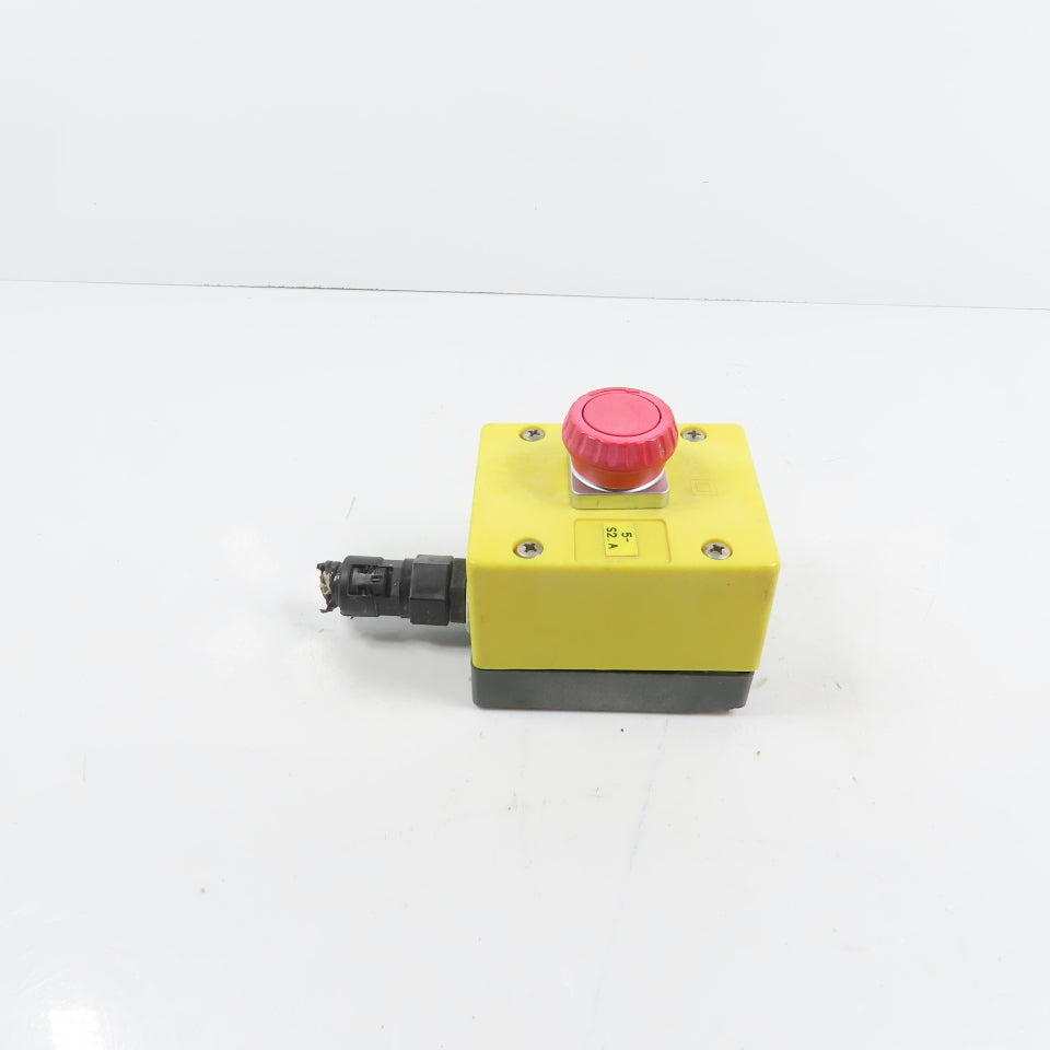 Telemecanique DA02 Push Twist Release Emergency Stop Switch Button W/ Enclosure