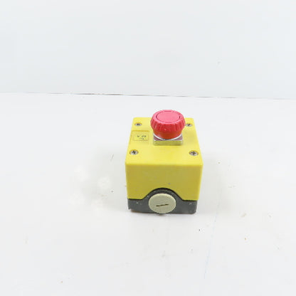 Telemecanique DA02 Push Twist Release Emergency Stop Switch Button W/ Enclosure