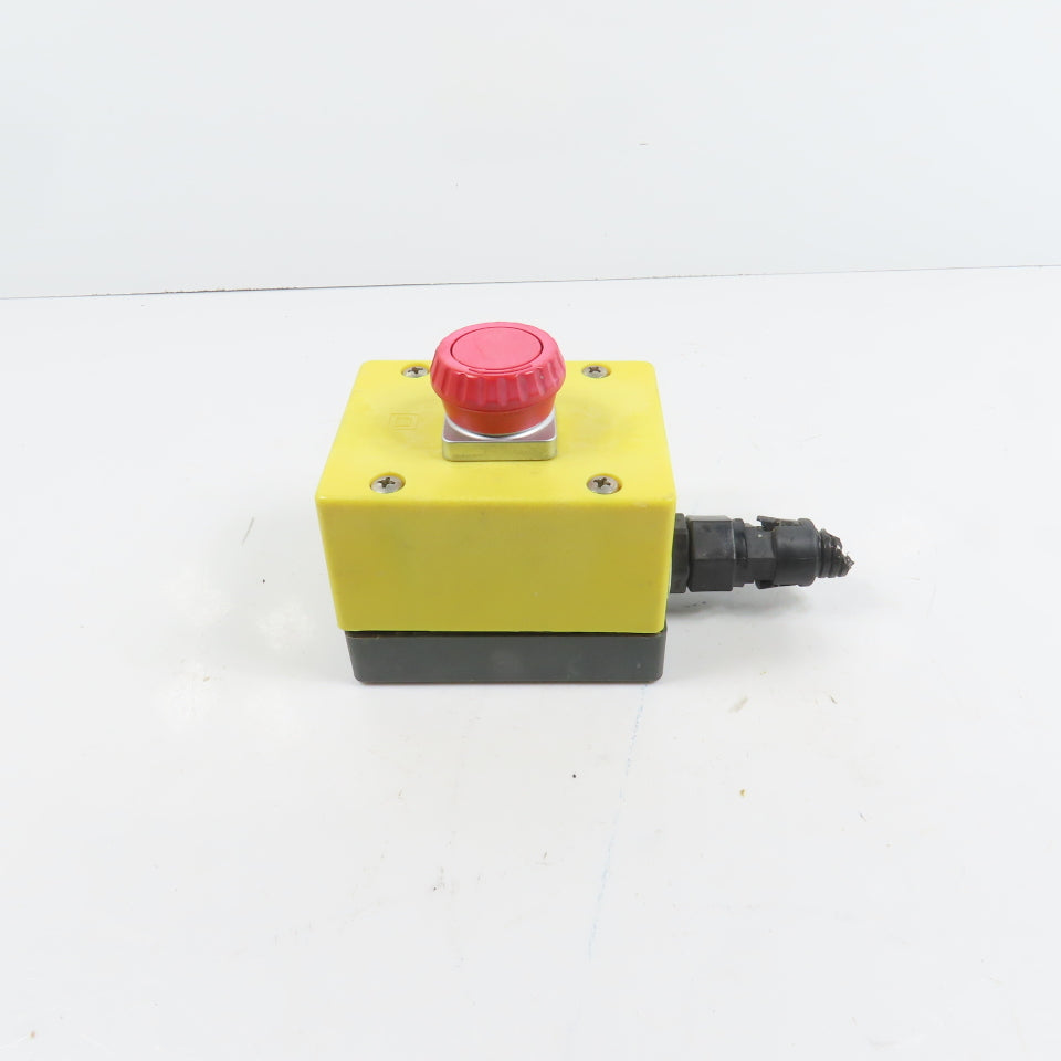 Telemecanique DA02 Push Twist Release Emergency Stop Switch Button W/ Enclosure