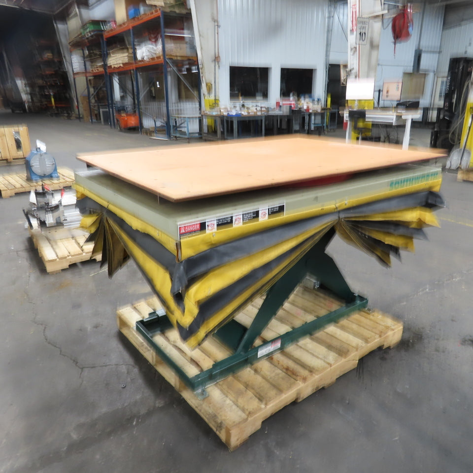 Southworth LS2-36 2000Lb Hydraulic Scissor Lift Table W/60"x42" Rotary Top 115V