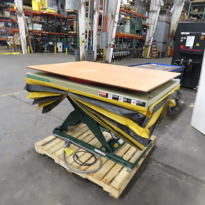 Southworth LS2-36 2000Lb Hydraulic Scissor Lift Table W/60"x42" Rotary Top 115V
