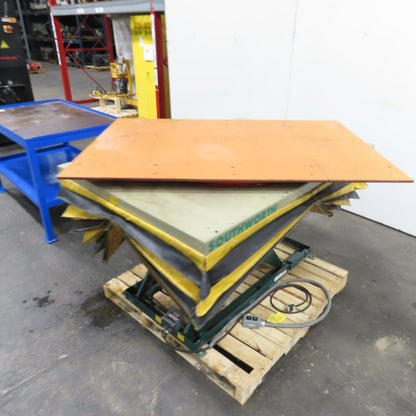 Southworth LS2-36 2000Lb Hydraulic Scissor Lift Table W/60"x42" Rotary Top 115V