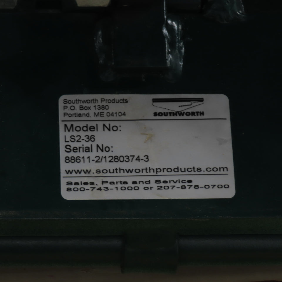 Southworth LS2-36 2000Lb Hydraulic Scissor Lift Table W/60"x42" Rotary Top 115V