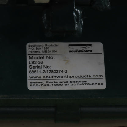 Southworth LS2-36 2000Lb Hydraulic Scissor Lift Table W/60"x42" Rotary Top 115V