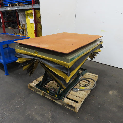 Southworth LS2-36 2000Lb Hydraulic Scissor Lift Table W/60"x42" Rotary Top 115V