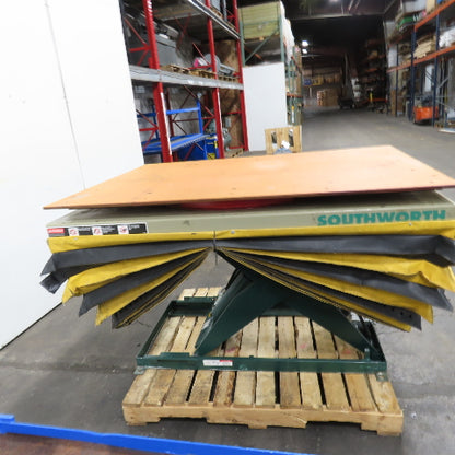 Southworth LS2-36 2000Lb Hydraulic Scissor Lift Table W/60"x42" Rotary Top 115V