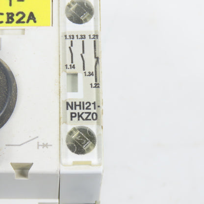 Moeller PKZM0-2.5 Motor Protector Circuit Breaker 1.6-2.5A 600VAC W/ Aux