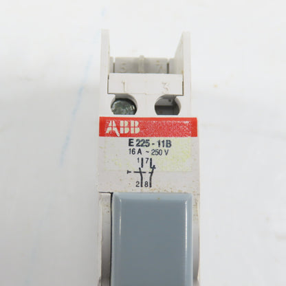 ABB E225-11B 16A 250V Push Button Circuit Breaker
