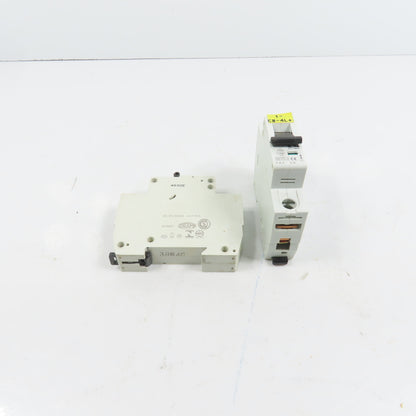Eaton Moeller FAZ-C4 4A 277/480VAC Single Pole Circuit Breaker Lot Of 2